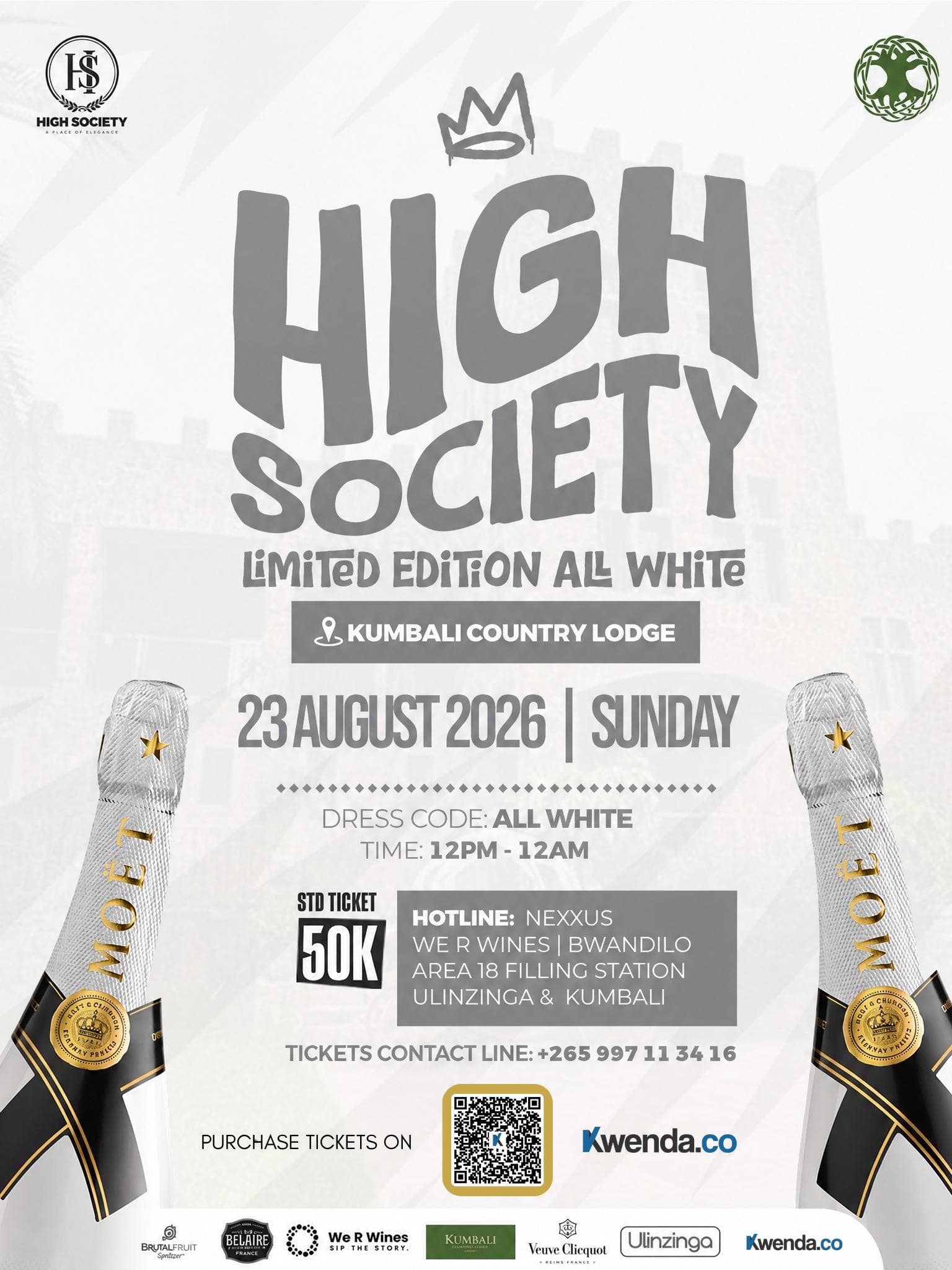 HIGH SOCIETY LIMITED EDITION ALL WHITE 