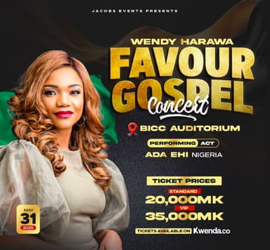 Wendy Harawa Favour Gospel Concert