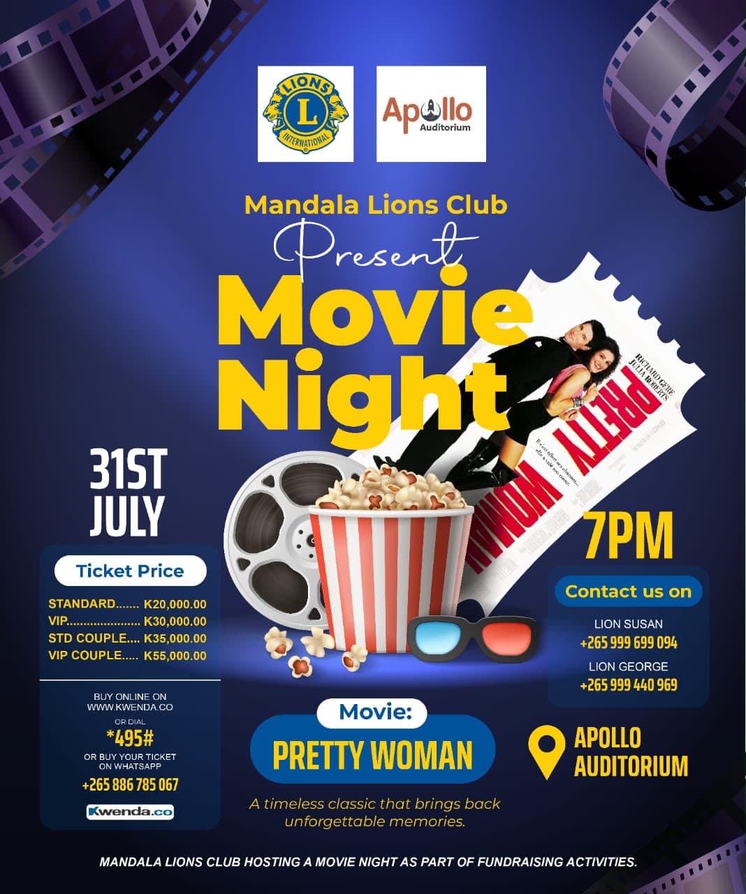 MANDALA LIONS CLUB MOVIE NIGHT